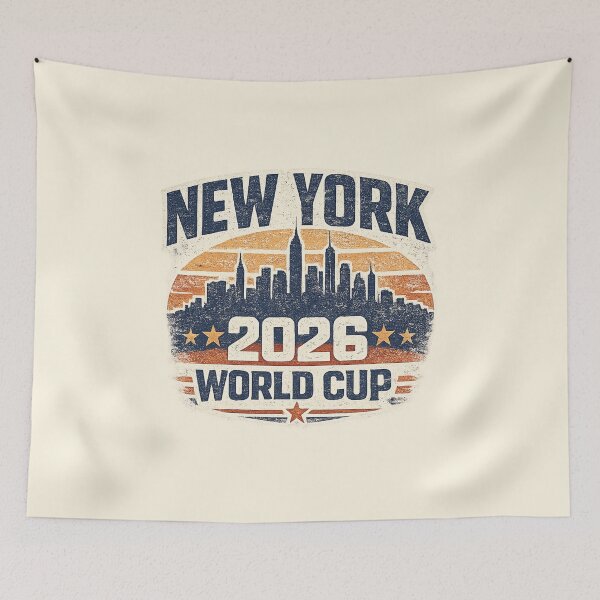 Item preview, New York World Cup 2026 – NYC Skyline Retro designed and sold by ArthUpscale.