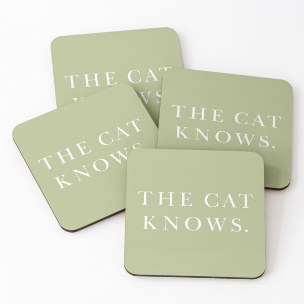 Item preview, Mysterious Cat Wisdom Minimalist Typography Design designed and sold by Meandmyshop.