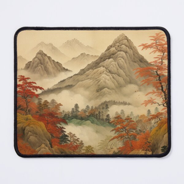Item preview, Traditional Japanese Illustration - Mountain and Trees designed and sold by DaisukiTokyo.