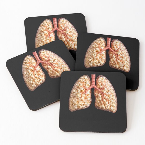 Item preview, Surreal Popcorn Lungs Funny Snack Anatomy designed and sold by elderberry.