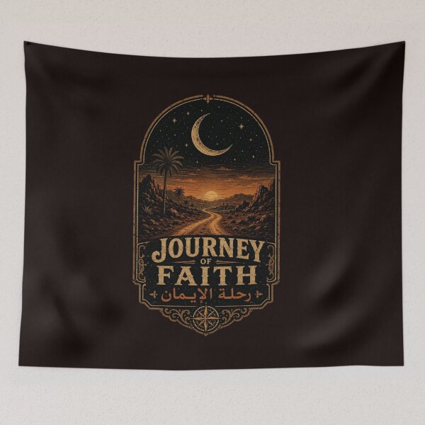 Item preview, Journey Of Faith - Vintage Desert Crescent Moon Art designed and sold by thebestoffer.