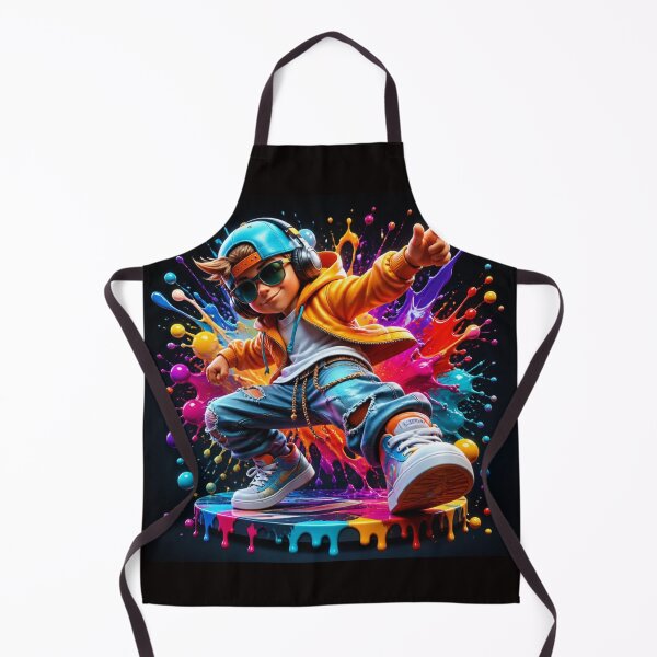 Item preview, Cool Hip Hop Boy Dancer - Neon Paint Splash Street Art designed and sold by AgnesB77.