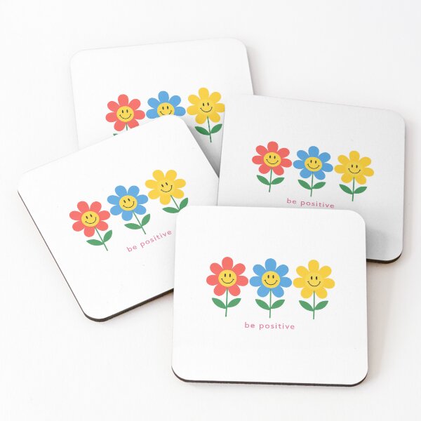 Item preview, Be Positive Smiley Flower Retro Aesthetic Happy Daisy Design designed and sold by Backsay.