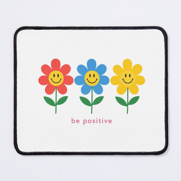 Item preview, Be Positive Smiley Flower Retro Aesthetic Happy Daisy Design designed and sold by Backsay.