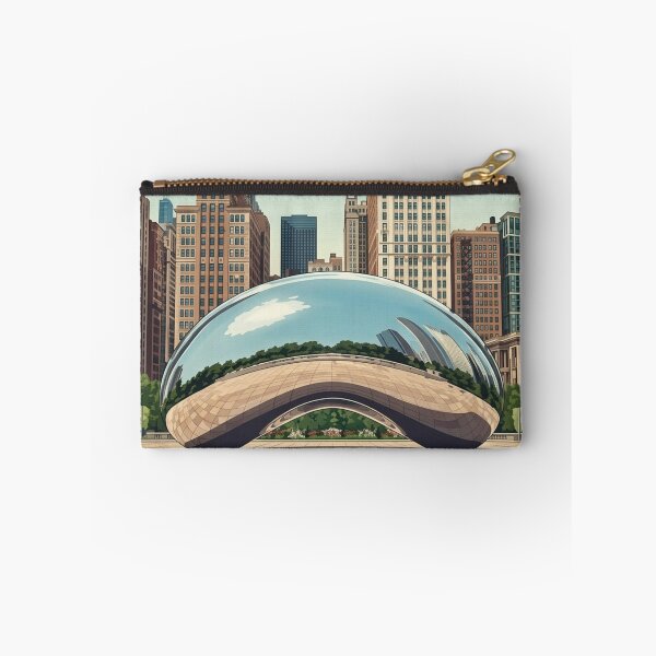 Item preview, Chicago Cloud Gate Travel Art Illustration designed and sold by BoringClothes .