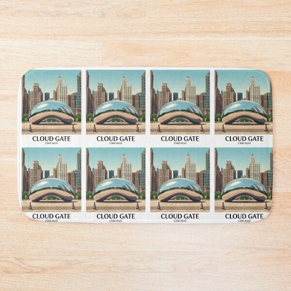 Item preview, Chicago Cloud Gate Travel Art Illustration designed and sold by BoringClothes .