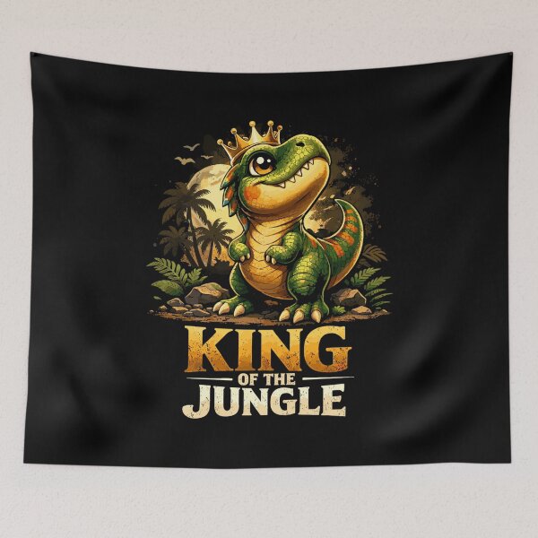 Item preview, T-Rex King of the Jungle – Proud Dino Shirt designed and sold by Pineapple-Tree.