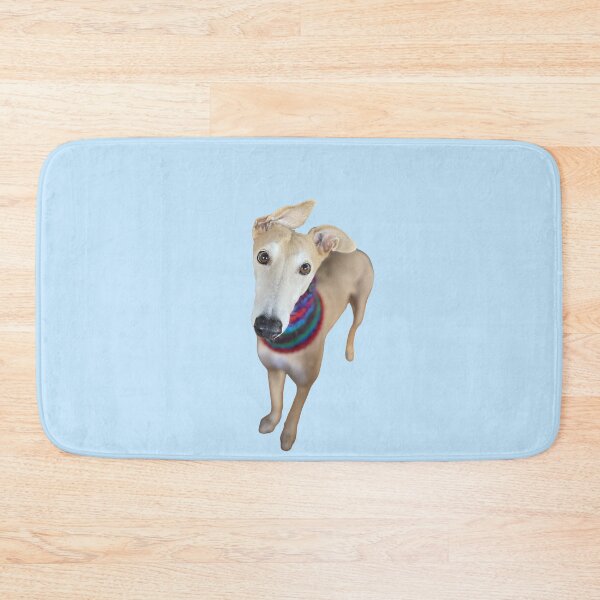 Artikelvorschau, Greyhound mit Schlauchschal und schiefen Ohren entworfen und verkauft von LoveBluey .