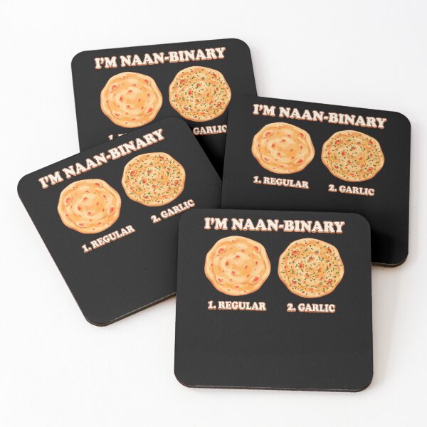 Item preview, Funny Im Naan Binary Funny Naan Bread Pun Art designed and sold by elderberry.