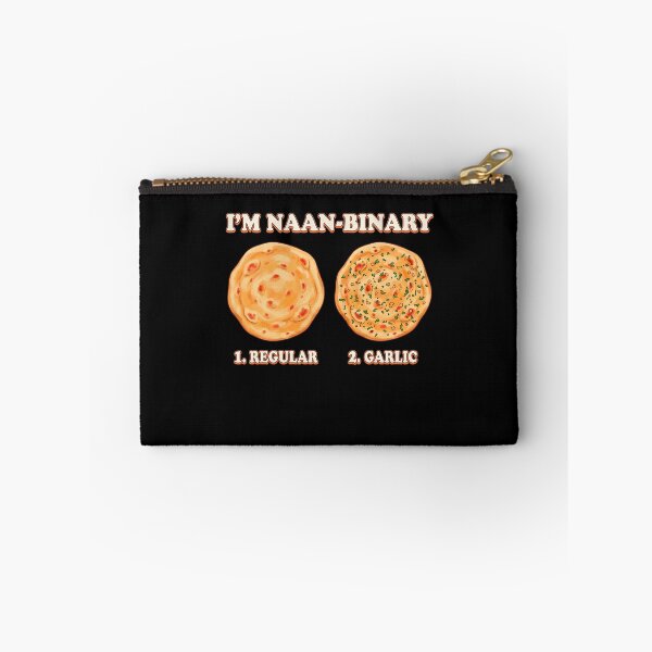 Item preview, Funny Im Naan Binary Funny Naan Bread Pun Art designed and sold by elderberry.