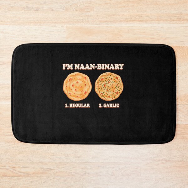 Item preview, Funny Im Naan Binary Funny Naan Bread Pun Art designed and sold by elderberry.