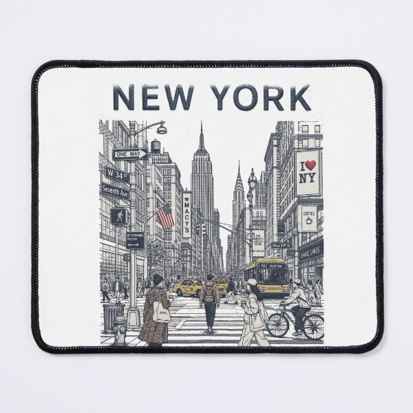 Item preview, New York City Street Scene 3D effect designed and sold by jcsstore.
