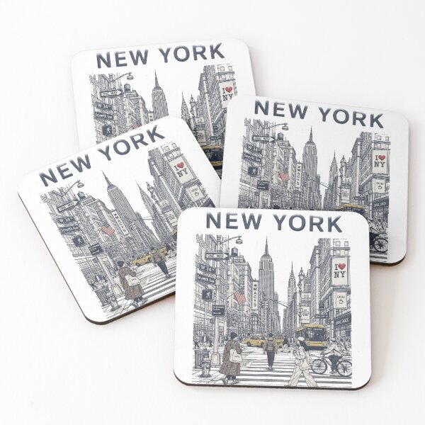 Item preview, New York City Street Scene 3D effect  designed and sold by jcsstore.