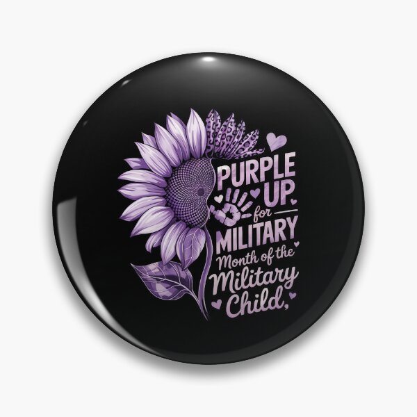 Item preview, Purple Up. For Military Month Of The Military Child, Military Family Support Sunflower designed and sold by SofenArt.