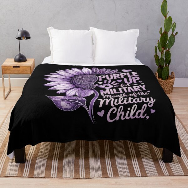 Item preview, Purple Up. For Military Month Of The Military Child, Military Family Support Sunflower designed and sold by SofenArt.