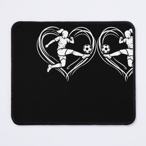 Item preview, Female Soccer Player Heart Kick Ball Sports Love Art designed and sold by longngusuc.