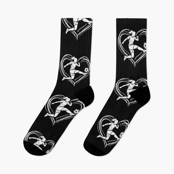 Item preview, Female Soccer Player Heart Kick Ball Sports Love Art designed and sold by longngusuc.