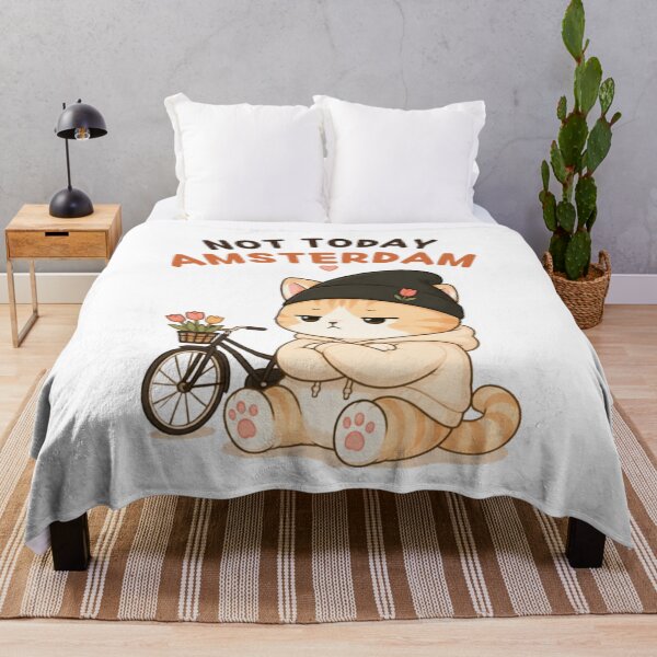 Item preview, Not Today Amsterdam Cat | Cute Kawaii Aesthetic | Funny Introvert Travel Design designed and sold by The Mood Index.