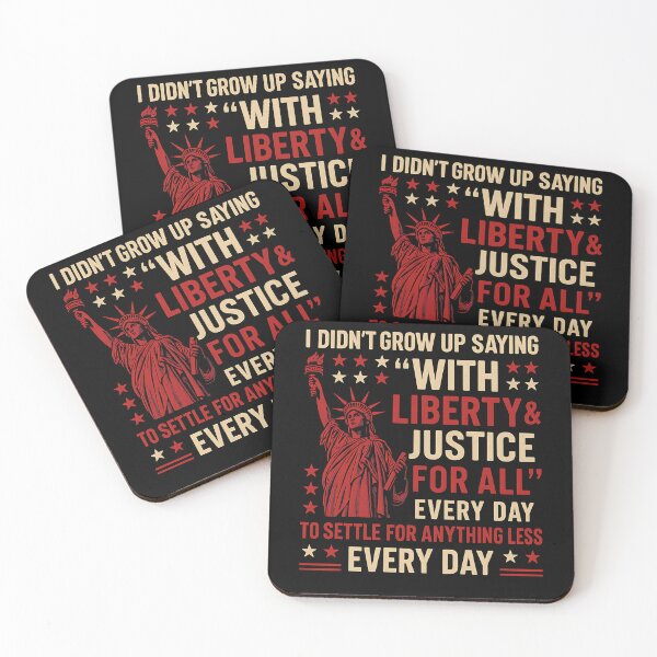 Item preview, American Patriot Liberty Justice I Didn't Grow Up Saying 'With Liberty & Justice For All' Every Day To Settle For Anything Less Every Day designed and sold by SofenArt.