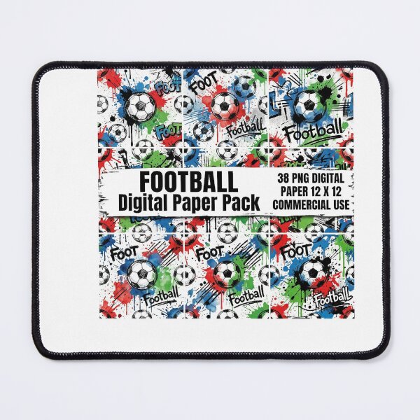 Item preview, Soccer Ball Grunge Paint Splatter Seamless Pattern designed and sold by longngusuc.