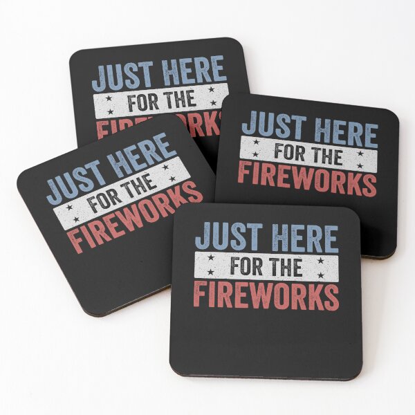 Item preview, Just Here For The Fireworks Fourth Of July American Celebration designed and sold by SofenArt.