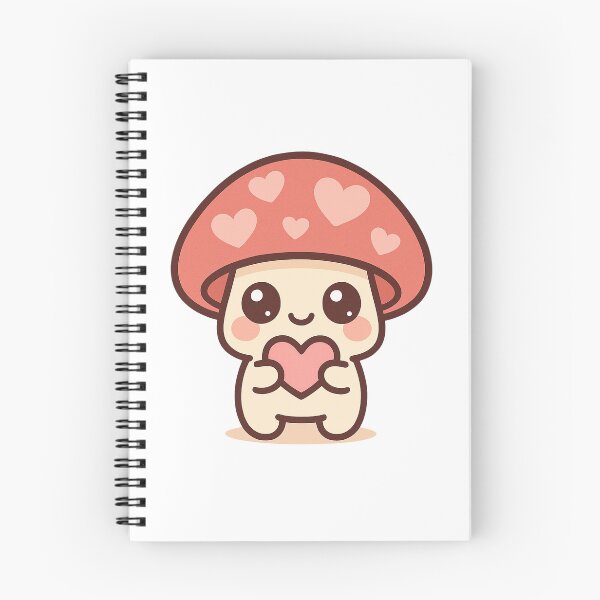 Item preview, Kawaii Pink Heart Mushroom Cute designed and sold by Tom-Riley.