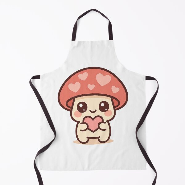 Item preview, Kawaii Pink Heart Mushroom Cute designed and sold by Tom-Riley.