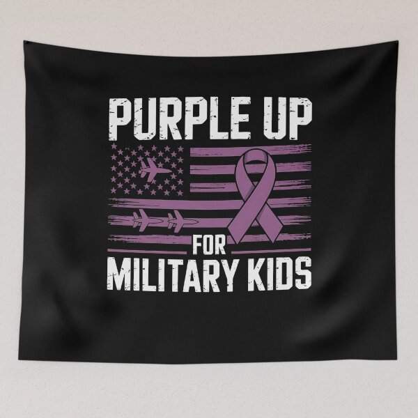 Item preview, Purple Up For Military Kids Month Of The Military Child Support designed and sold by SofenArt.
