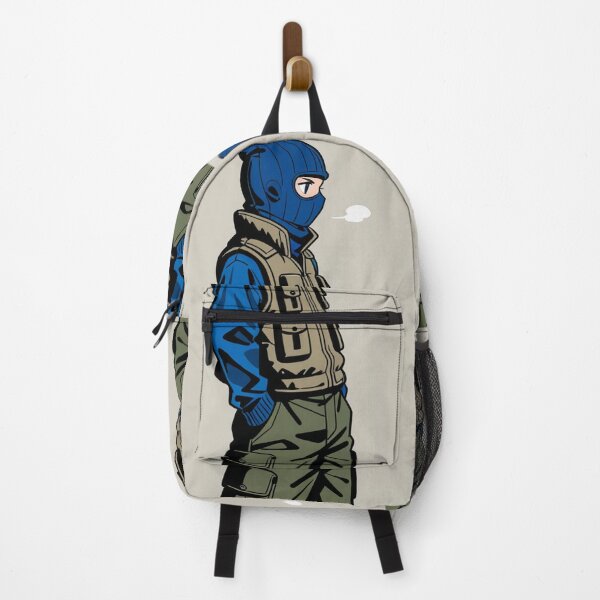 Item preview, Fashion - Man in Black Puffer Vest Balaclava Cargo Streetwear Anime Variant 2 designed and sold by AnimeShin.