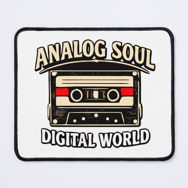 Item preview, Analog Soul, Digital World | Retro Cassette Tape Vintage Design designed and sold by FAFshop.