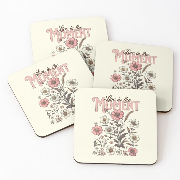 Item preview, Live in the Moment – Floral Inspiration designed and sold by AngryToro.