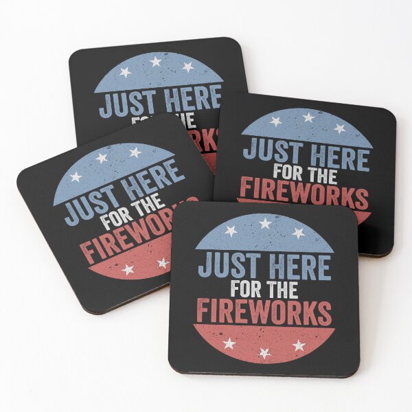 Item preview, Just Here For The Fireworks Fourth Of July Celebration Patriotic America designed and sold by SofenArt.