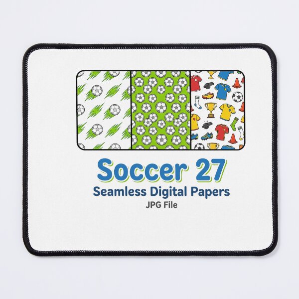 Item preview, Soccer Pattern Balls Player Gear Seamless Sporty Background designed and sold by longngusuc.