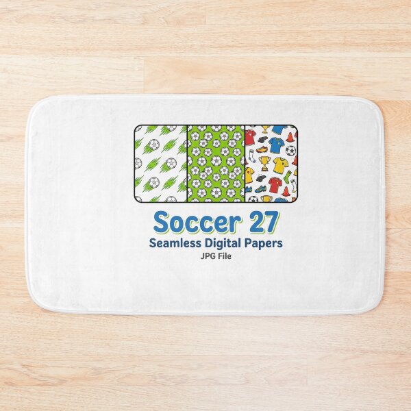 Item preview, Soccer Pattern Balls Player Gear Seamless Sporty Background designed and sold by longngusuc.