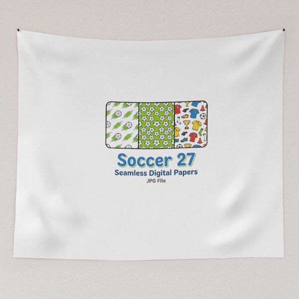 Item preview, Soccer Pattern Balls Player Gear Seamless Sporty Background designed and sold by longngusuc.