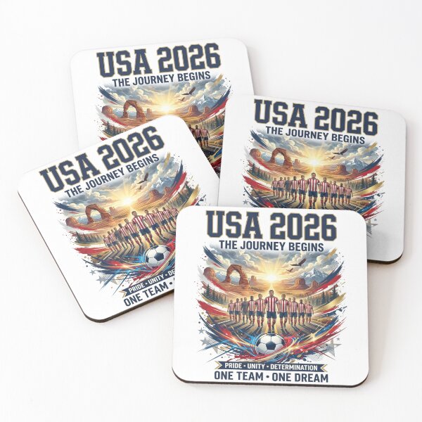 Item preview, Copy of Copy of USA 2026 Journey Begins Football Fan T-Shirt | One Team One Dream designed and sold by Driven By Passion.