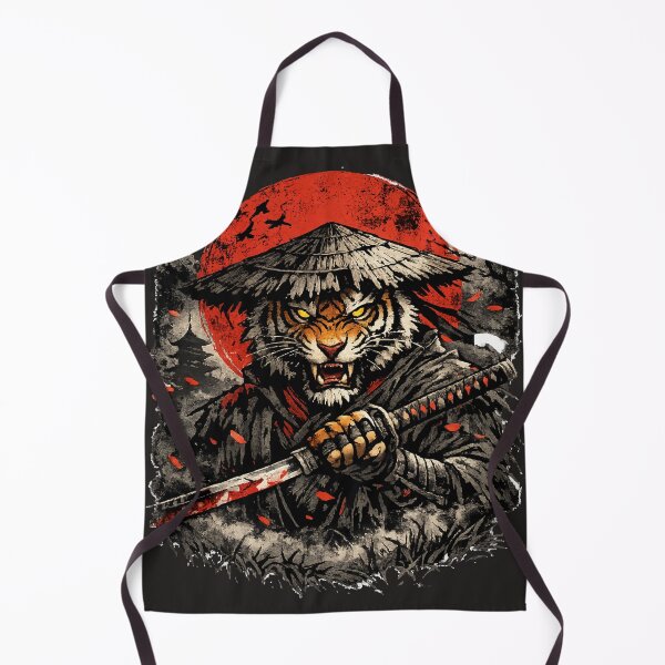 Item preview, Fierce Samurai Tiger Warrior with Blood Moon designed and sold by Besir26.