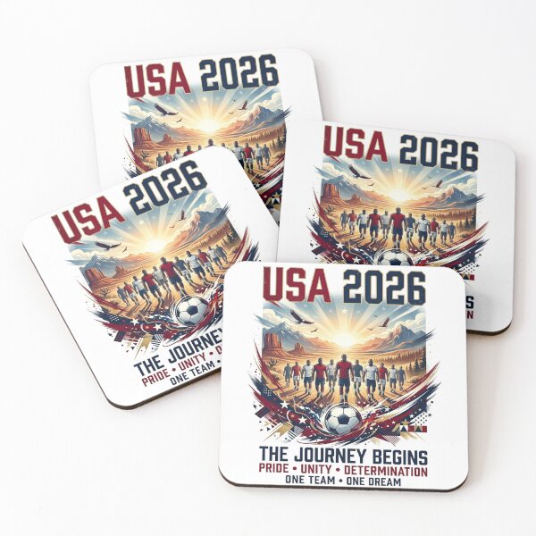 Item preview, Copy of Copy of Copy of USA 2026 Journey Begins Football Fan T-Shirt | One Team One Dream designed and sold by Driven By Passion.