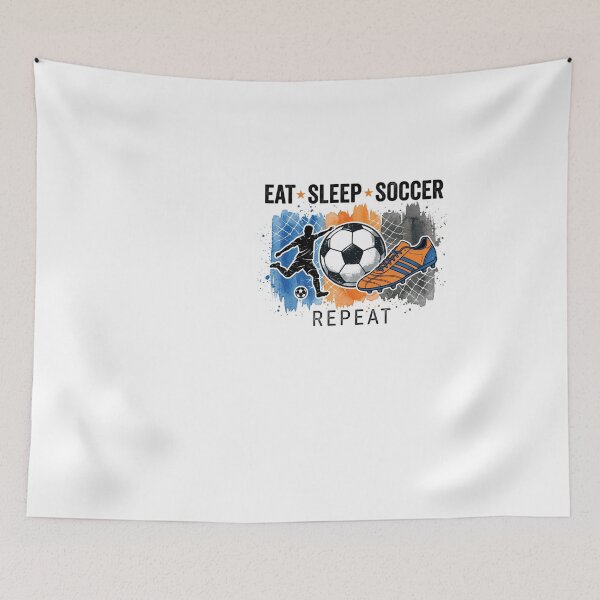 Item preview, Soccer Eat Sleep Repeat Grunge Watercolor Player Ball Cleat designed and sold by longngusuc.