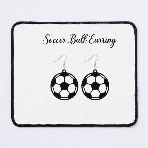 Item preview, Soccer Ball Earrings Dangle Cutout Sporty Fan Gift designed and sold by longngusuc.