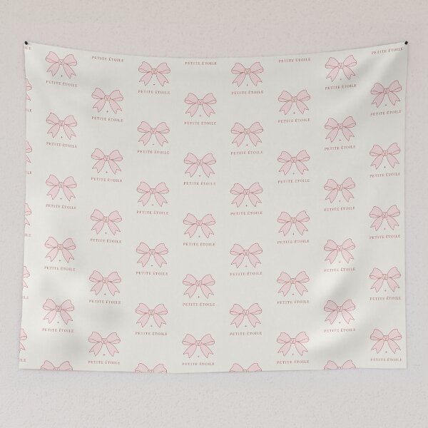 Item preview, Petite Étoile – Coquette Pink Bow Illustration designed and sold by AbsoluteMotif.