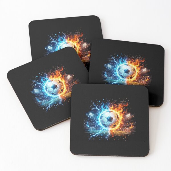 Item preview, Soccer Ball Lightning Fire Energy Football Stadium Game Day designed and sold by longngusuc.