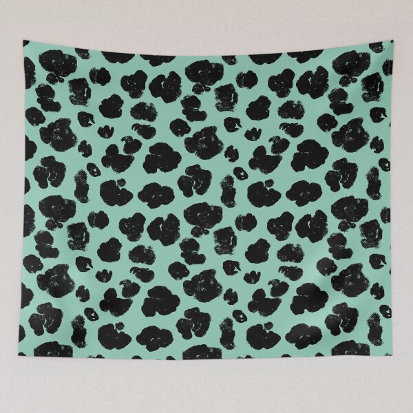 Item preview, Black and blue leopard Pattern 94 designed and sold by StefanStudioArt.
