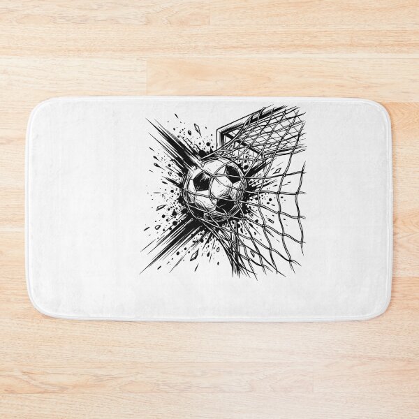 Item preview, Soccer Goal Net Ball Kick Score Splash Grunge Style Art designed and sold by longngusuc.
