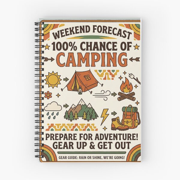Item preview, Weekend Forecast 100 Percent Chance Of Camping designed and sold by PGRprint.