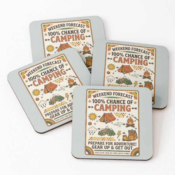 Item preview, Weekend Forecast 100 Percent Chance Of Camping designed and sold by PGRprint.