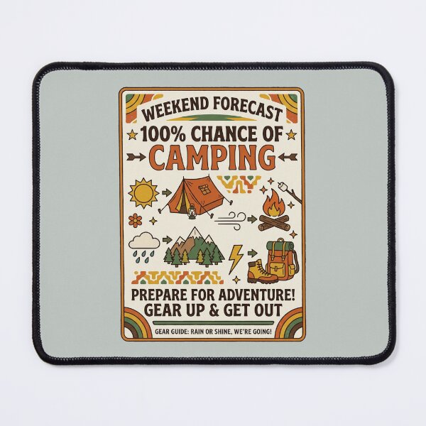 Item preview, Weekend Forecast 100 Percent Chance Of Camping designed and sold by PGRprint.