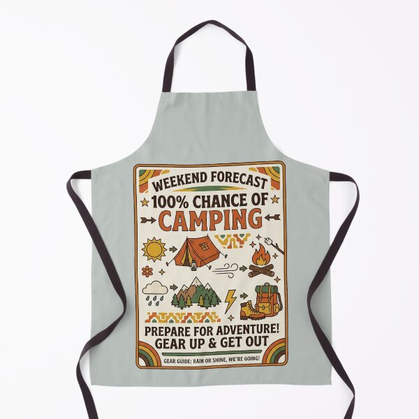 Item preview, Weekend Forecast 100 Percent Chance Of Camping designed and sold by PGRprint.
