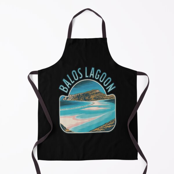 Item preview, Balos Lagoon Vintage Travel Sticker – Retro Crete Coastline Illustration designed and sold by stickercuffs.