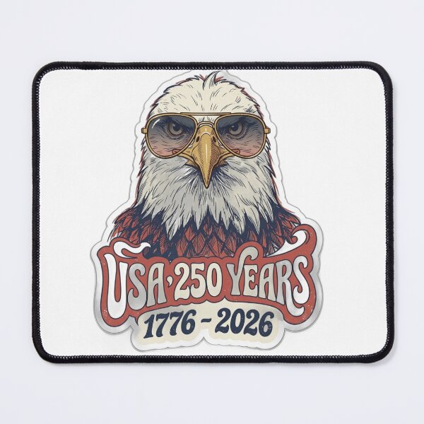 Item preview, Retro USA 250th Anniversary 1776 2026 Eagle Vintage Sticker designed and sold by @Elegantcreatures ⭐ ⭐ ⭐ ⭐ ⭐.